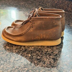 Clarks Brown Leather Kids Dress boots